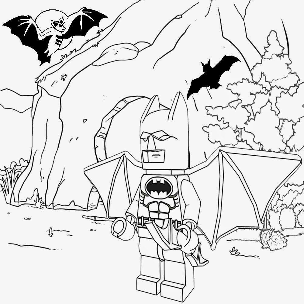 1000x1000 Batman Cave Coloring Pages Preschool In Beatiful Page Image