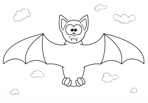 480x333 Bat Coloring Pages Preschool Bats Free