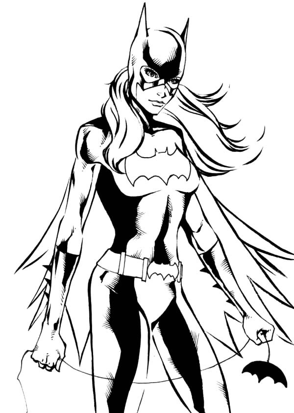 600x843 Batgirl Coloring Pages