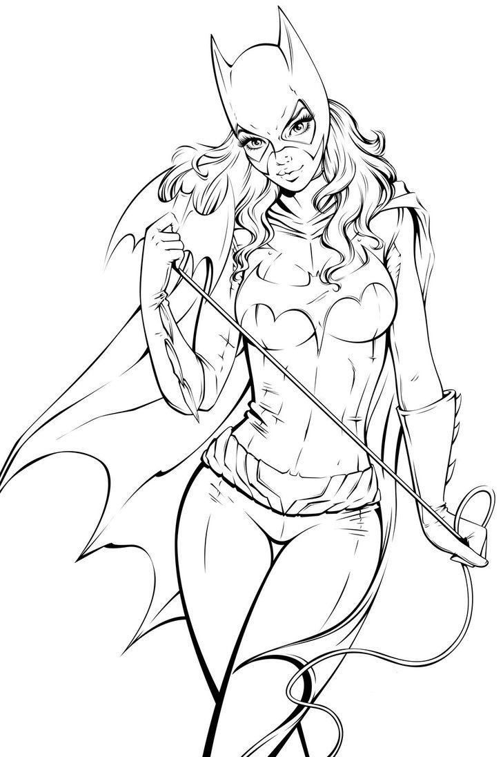 729x1096 Catwoman Coloring Pages Printable Batgirl Coloring Pages