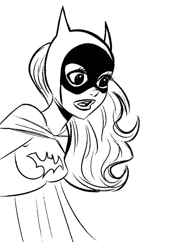 600x848 Batgirl Beautiful Eyes Coloring Pages Best Place To Color
