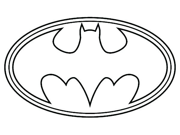 600x450 Batman Symbol Coloring Page Batman Symbol Coloring Page Superhero