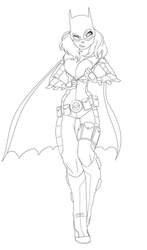 602x1024 Free Printable Batgirl Coloring Pages For Kids Bocetos