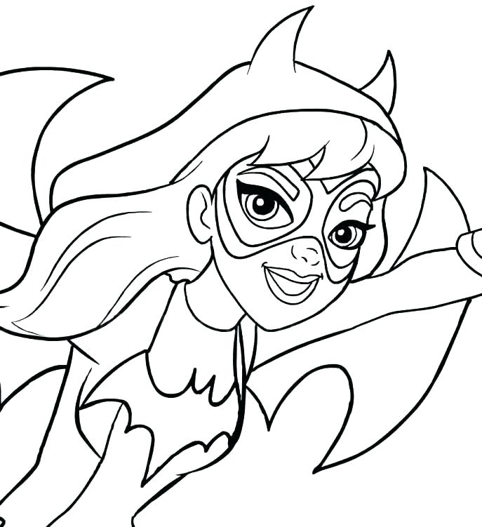 687x751 Batgirl Coloring Pages Batgirl Coloring Page Coloring Page