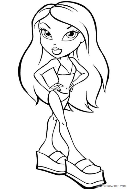 Bathing Suit Coloring Page
