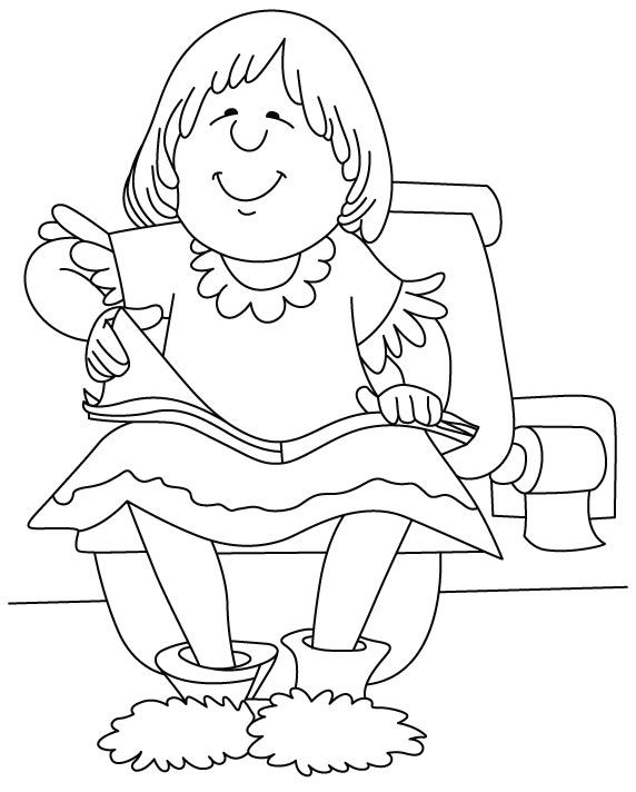 Bathtub Coloring Page