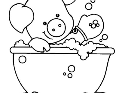 440x320 Bathtub Coloring Sheet