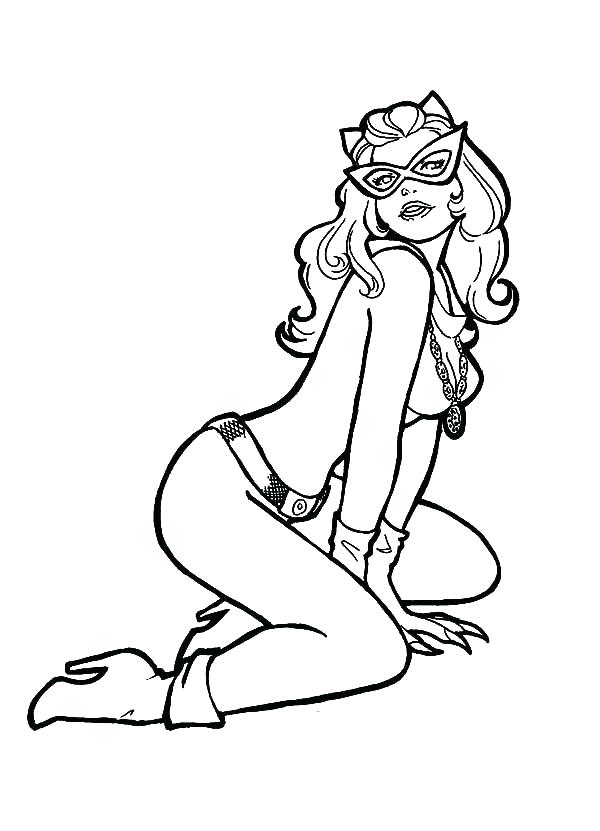 600x831 Catwoman Coloring Pages Best Coloring Pages Kids Cat Woman Batman