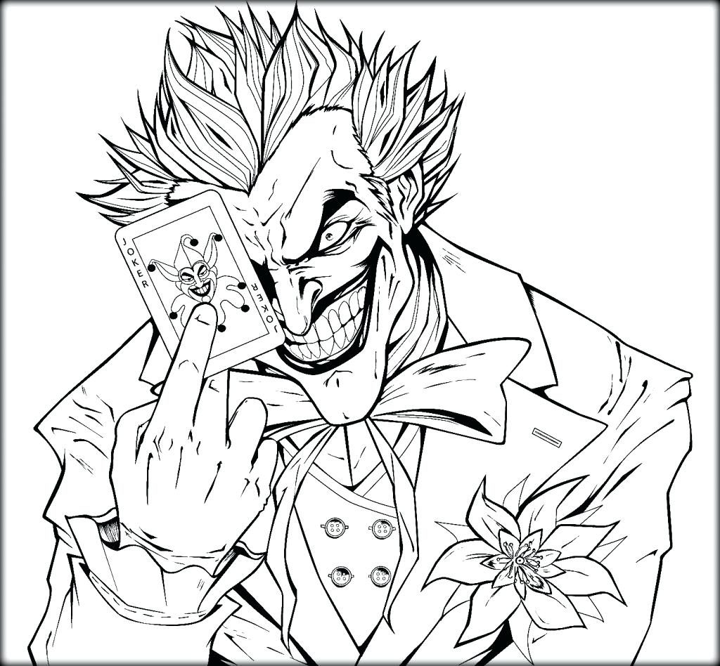 1024x948 Joker Coloring Pages In Tiny Draw Photo Mask Ribsvigyapan Batman