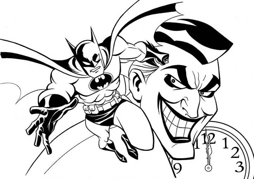 842x595 Batman And Joker (Coloring Pages) Joker Joker