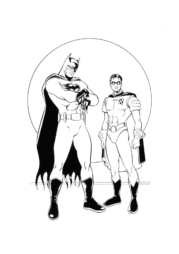 Batman And Robin Coloring Pages