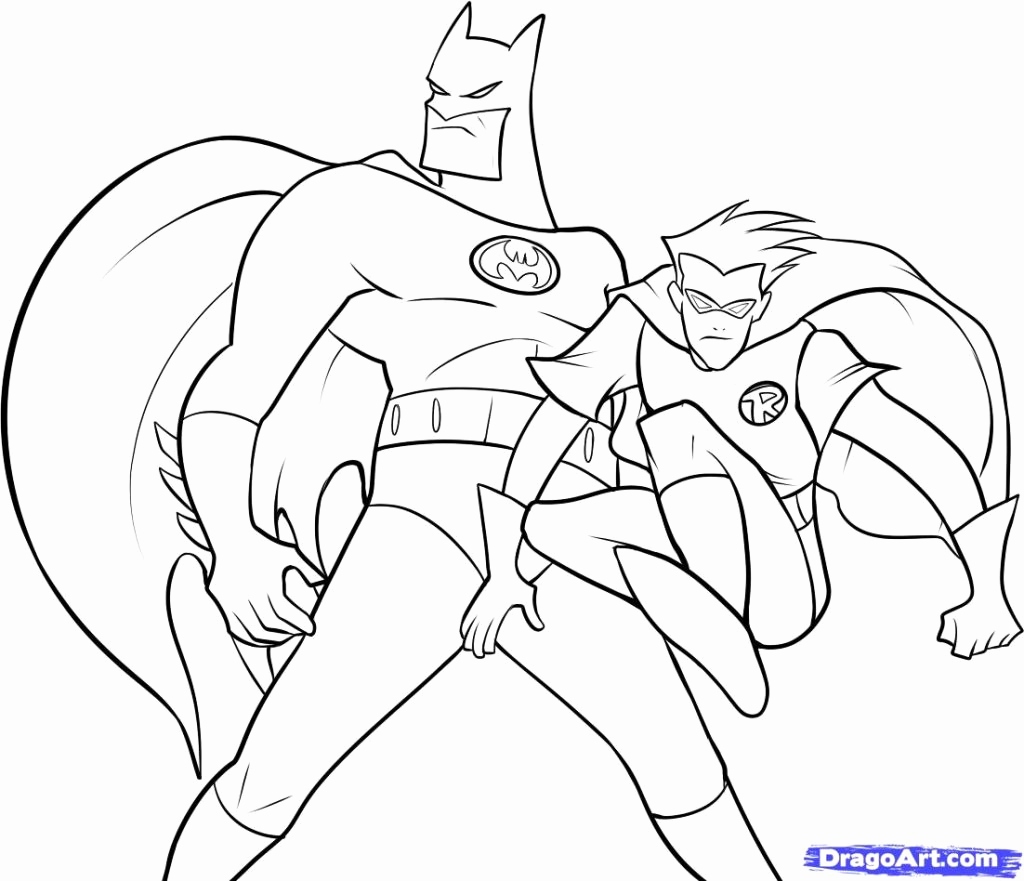 1024x881 Batman And Robin Coloring Pages 4