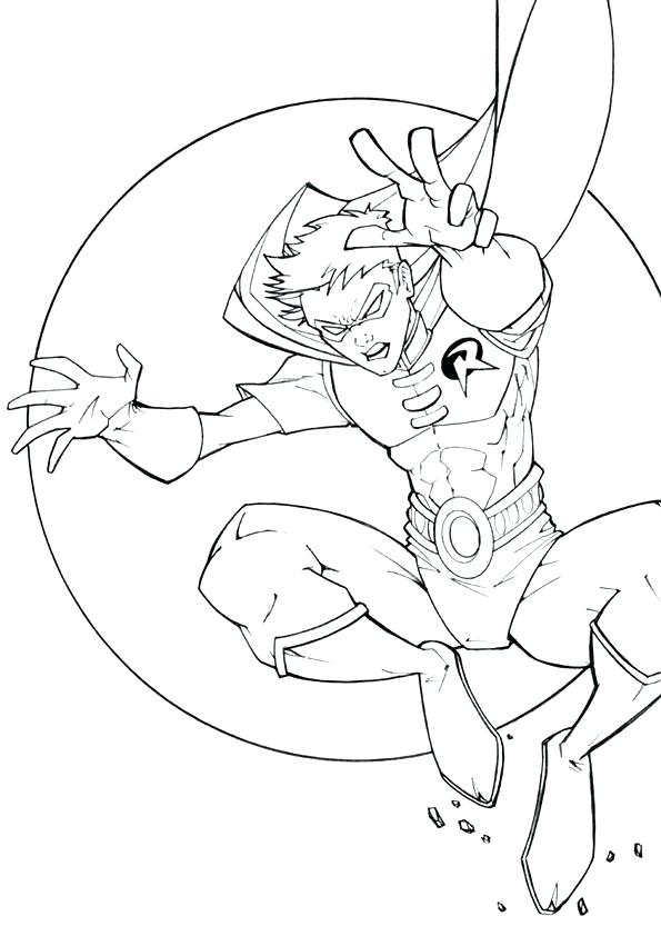 595x842 Robin Coloring Page Batman And Robin Coloring Pages Printable