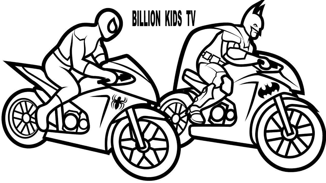 1280x720 Batman And Spiderman Coloring Pages