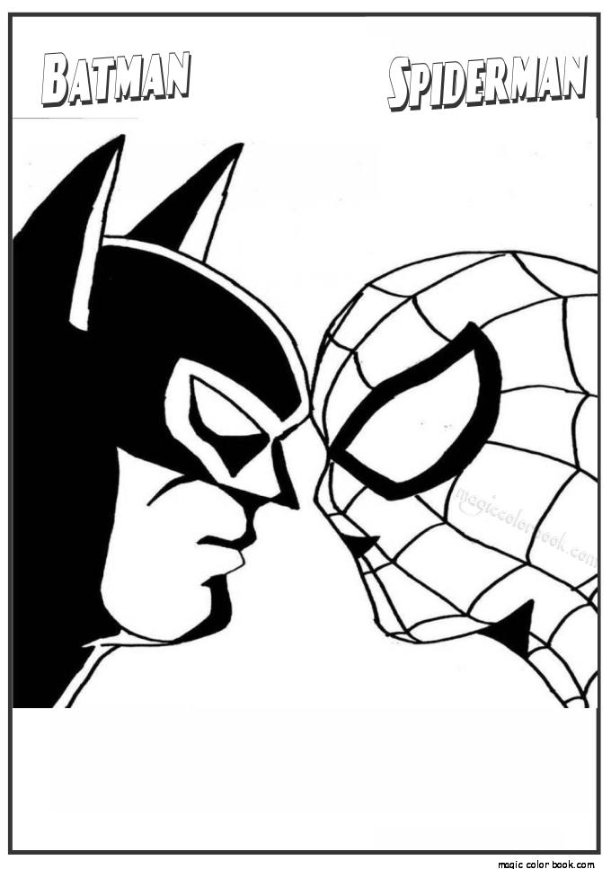 680x967 Batman And Spiderman Coloring Pages Spiderman And Batman Coloring