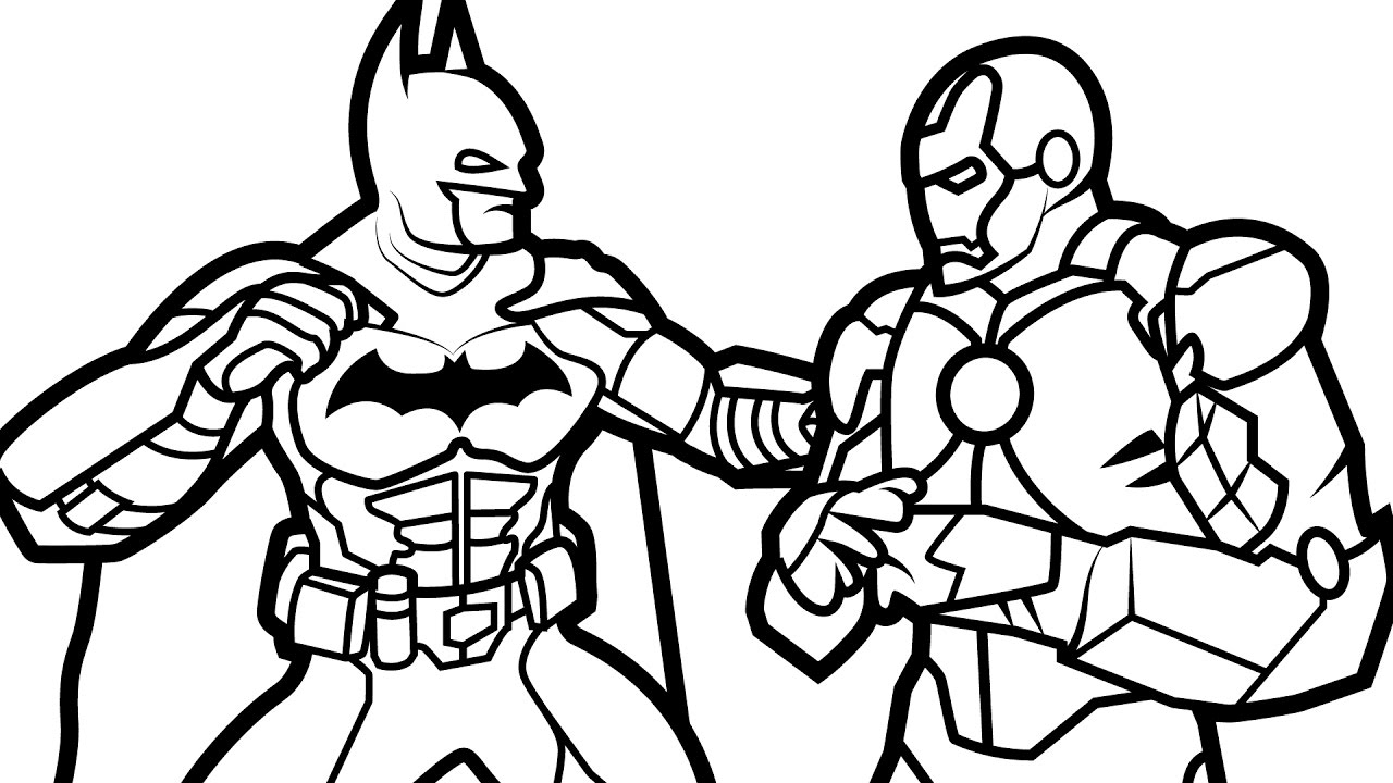 1280x720 Batman Vs Superman Coloring Pages