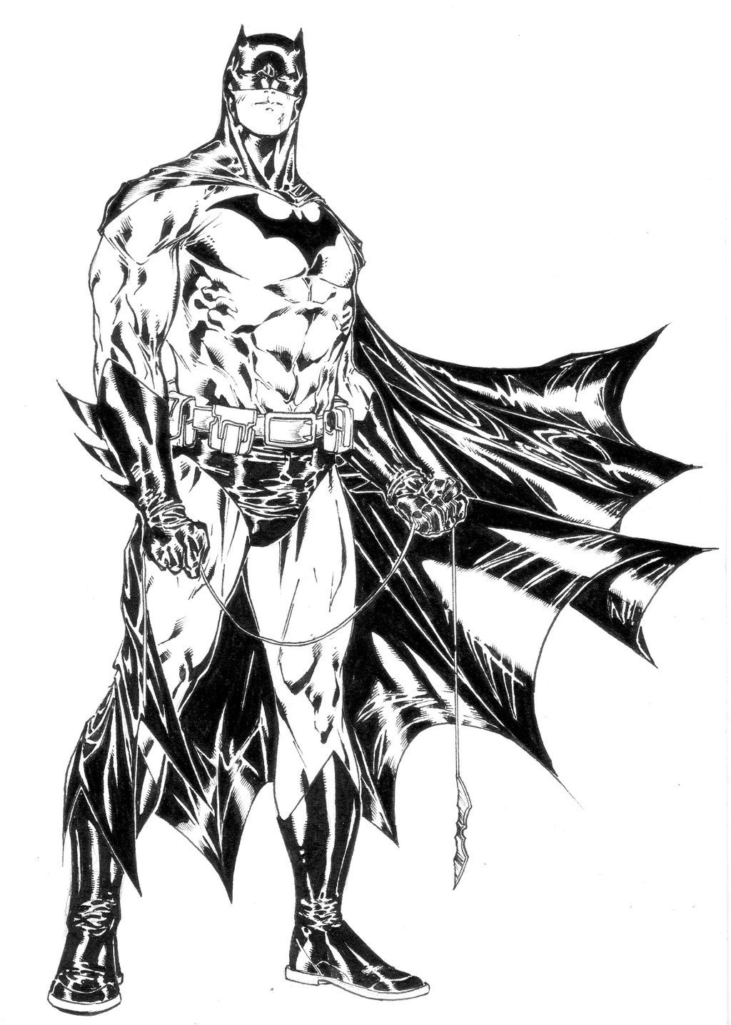 1024x1436 Spotlight Batman Arkham Knight Coloring Pages Free Printable