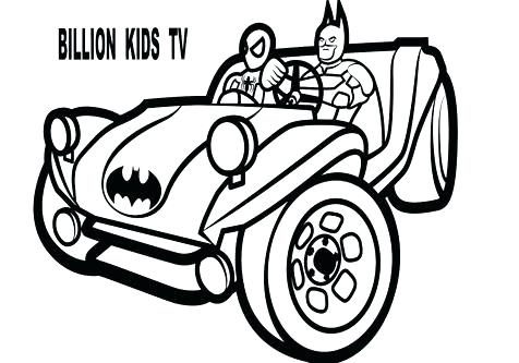 476x333 Coloring Pages Of Superheroes Batman Car Coloring Pages Superhero
