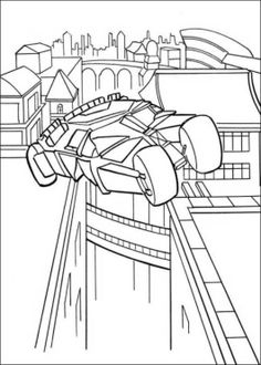 236x330 Batman Batmobile Car Coloring Pages
