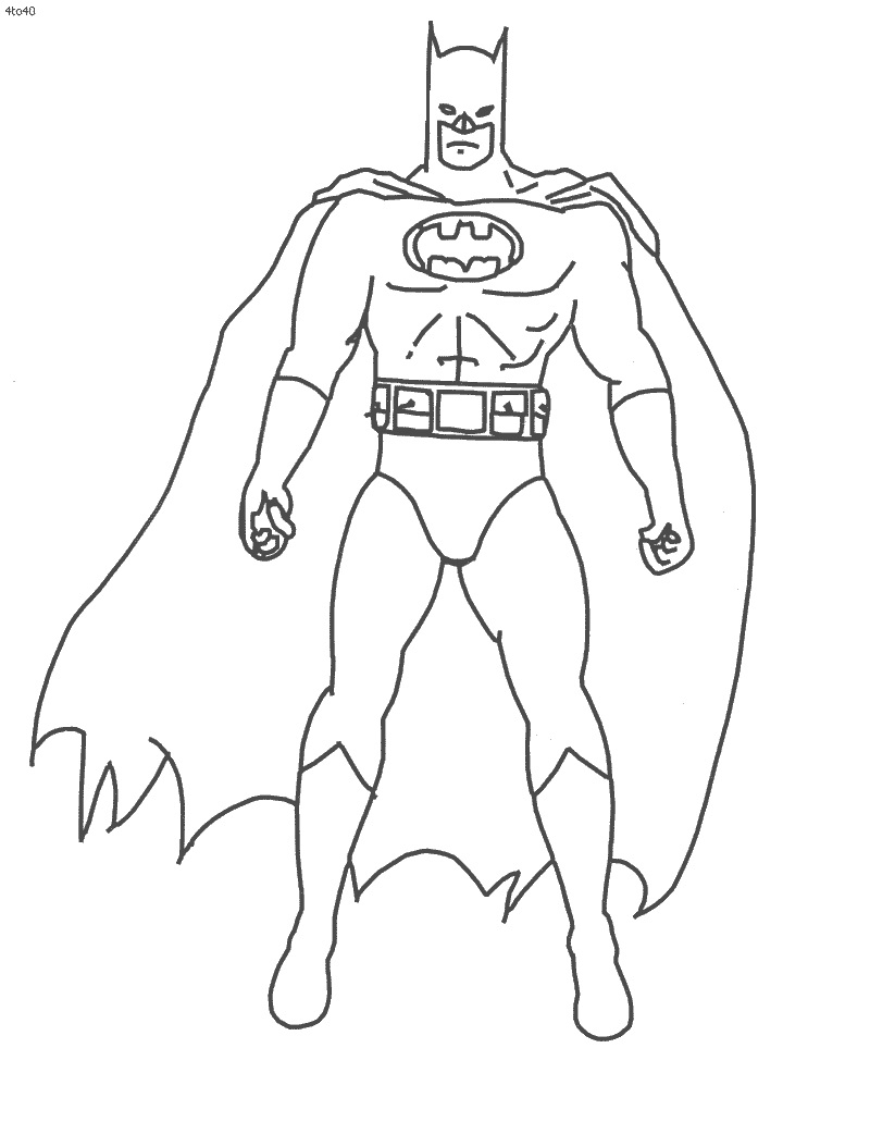 800x1031 Batman Coloring Pages For Preschoolers