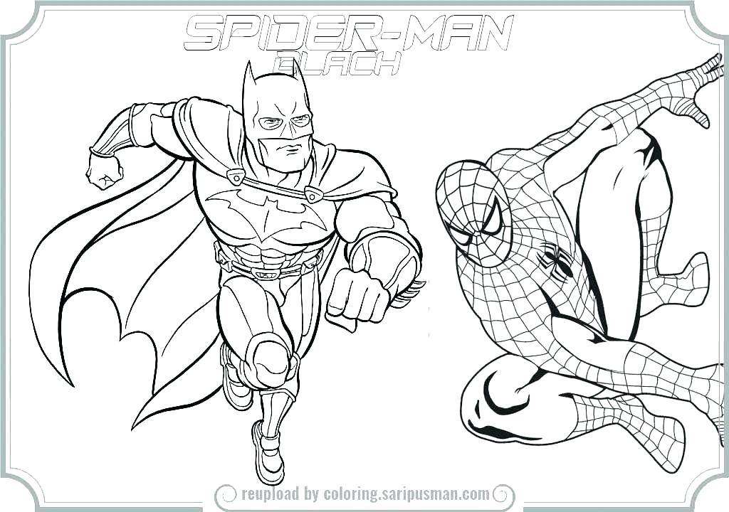 1024x720 Spiderman Coloring Images Coloring Page Batman And Coloring Pages