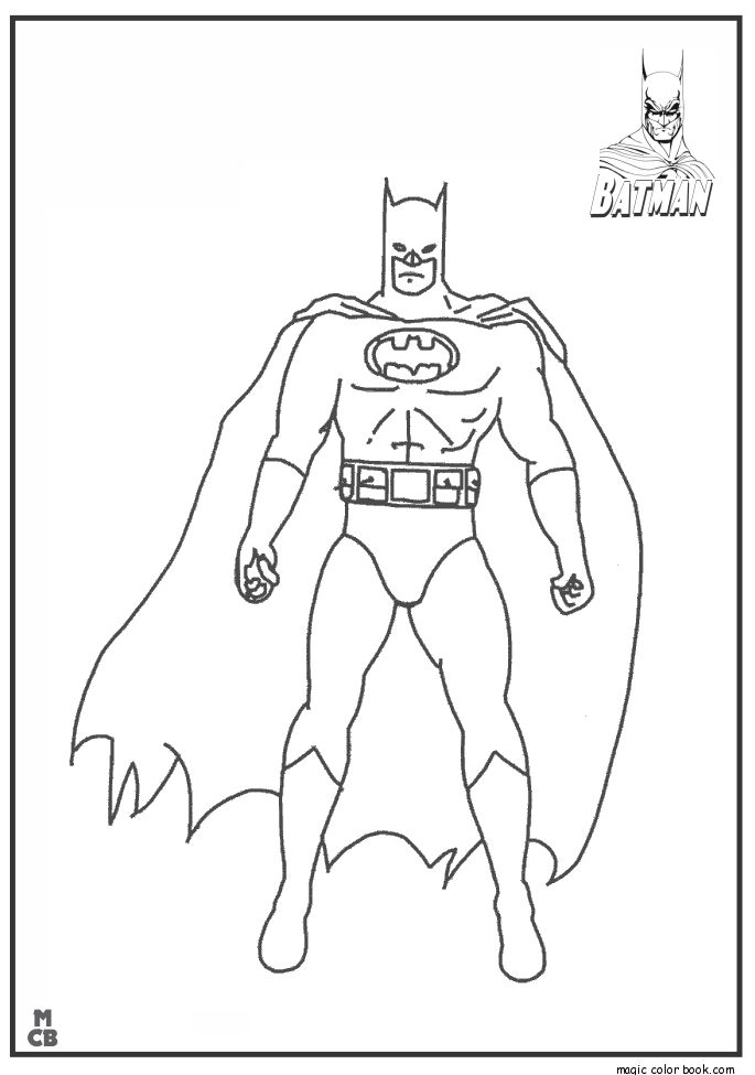 Batman Coloring Pages For Toddlers
