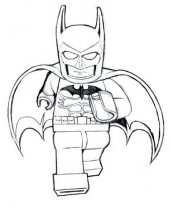 600x729 Joyous Batman Coloring Pages Lego To Print