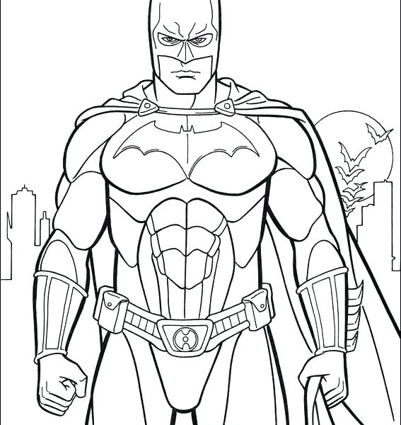 567x600 Batman Coloring Pages Pdf