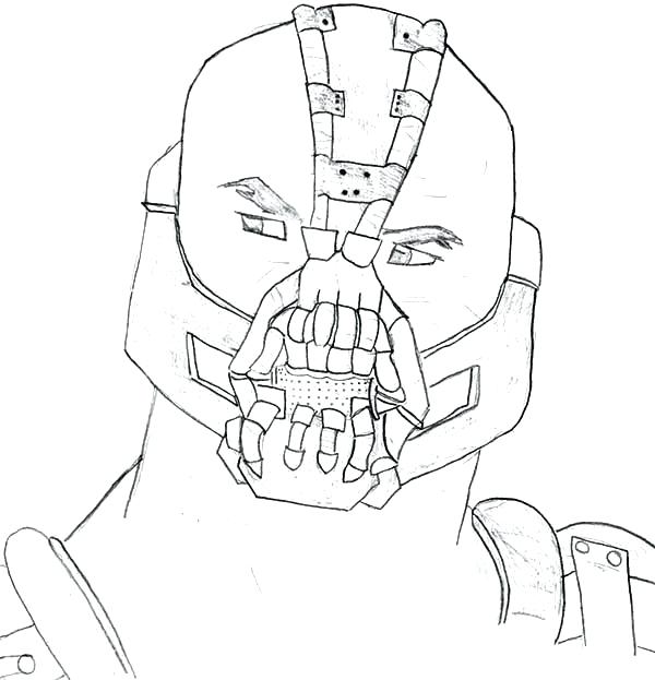 600x623 Batman Dark Knight Rises Coloring Pages Bane From The Best Place