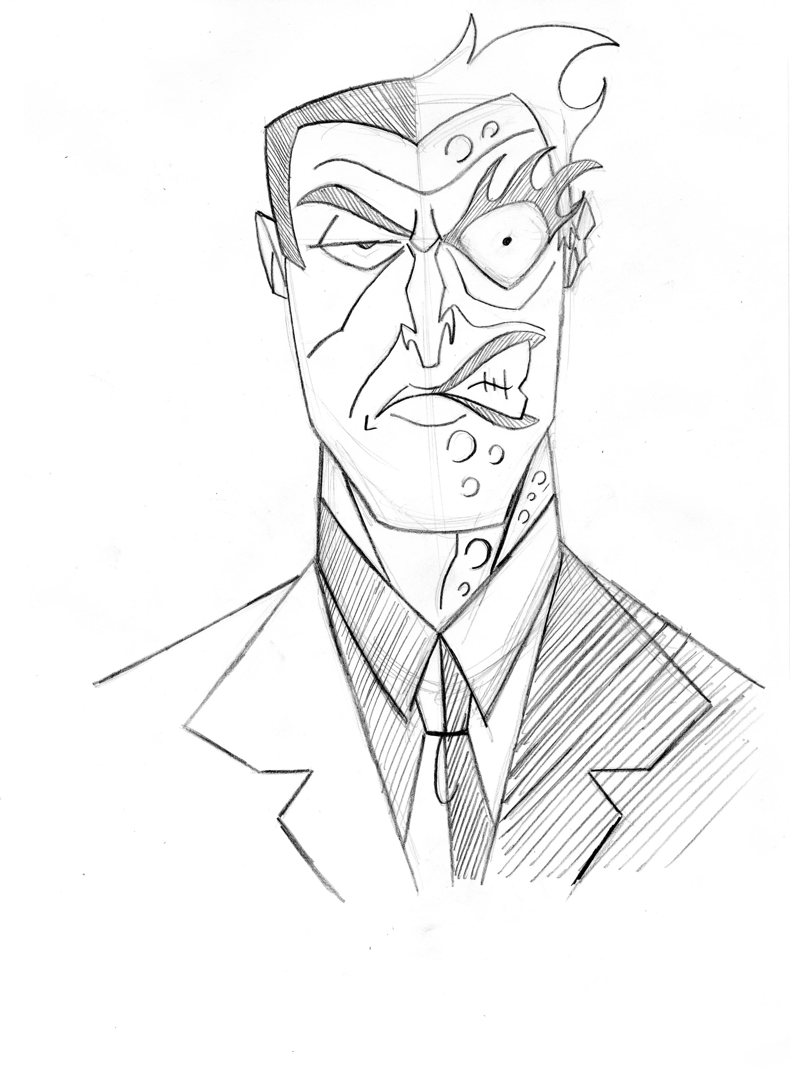 2550x3509 Batman Two Face Coloring Pages 564821