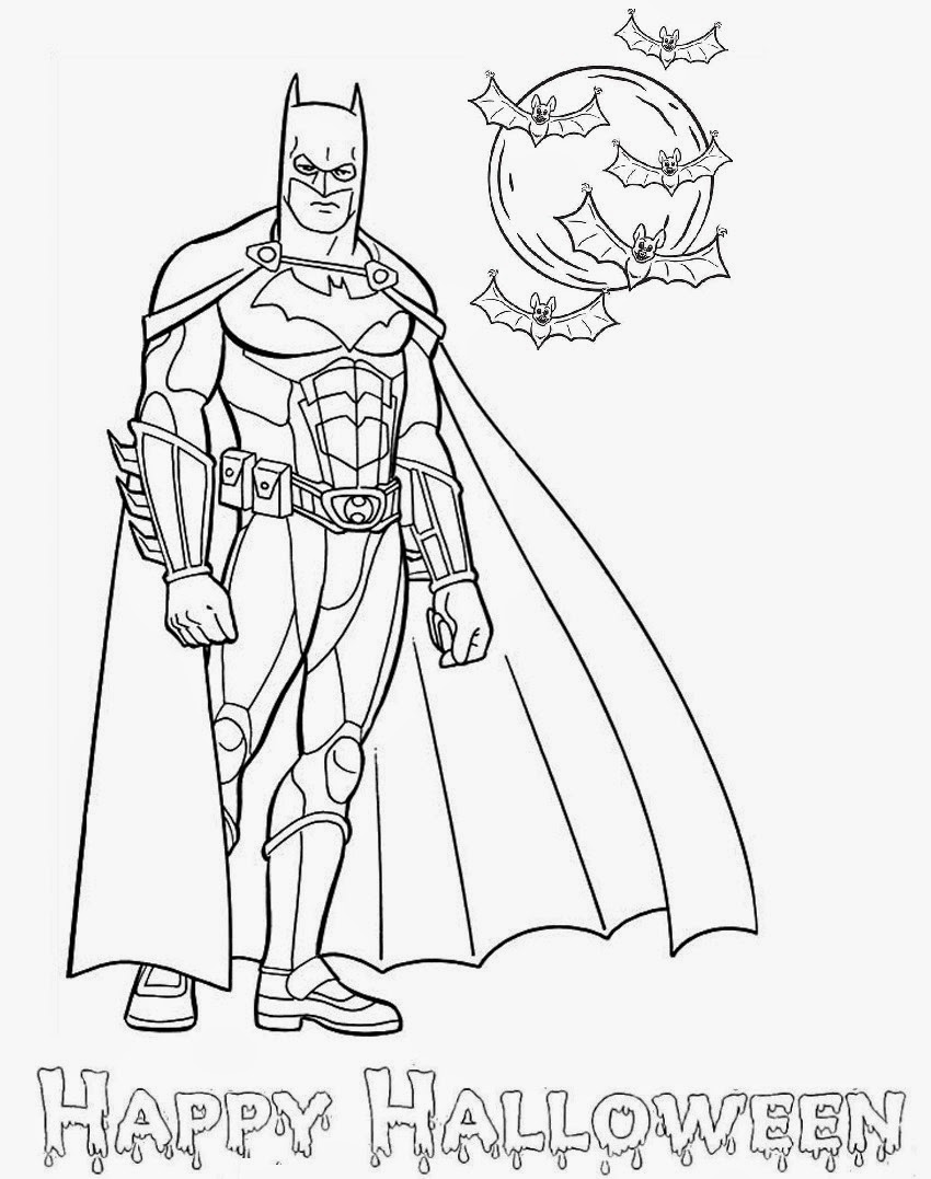 850x1077 Free Printable Halloween Batman Coloring Pages