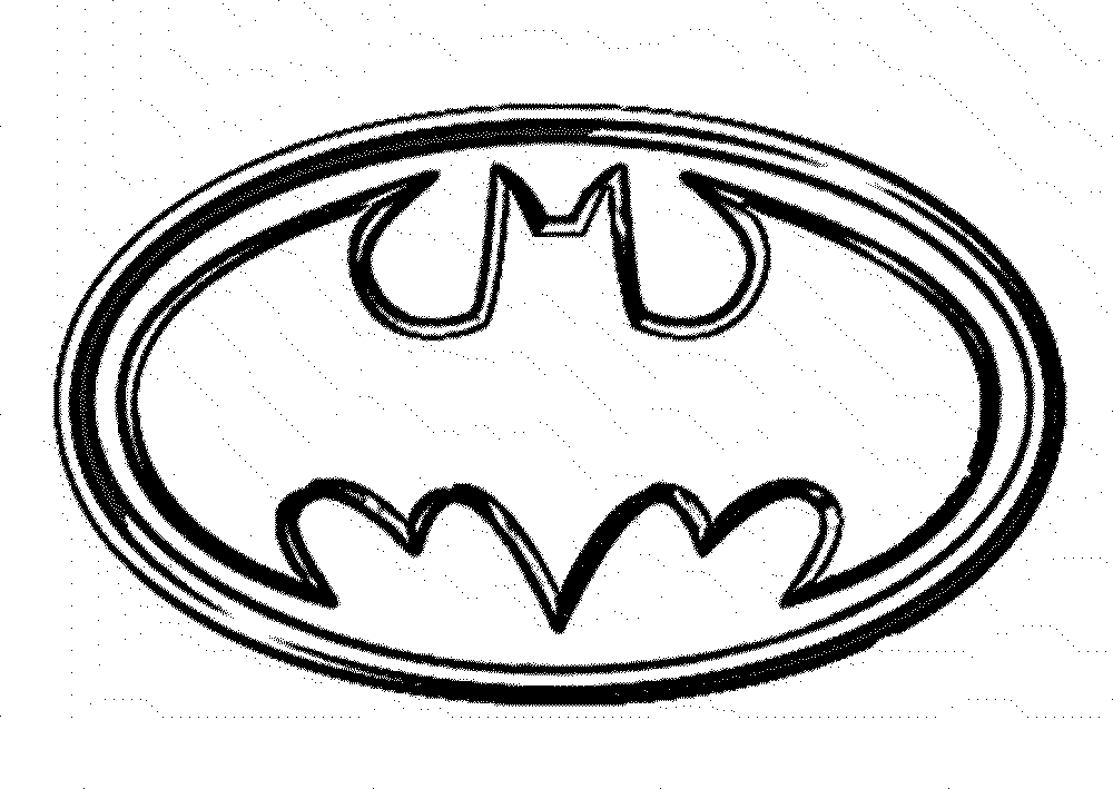 1000x709 Batman Logo Coloring Pages