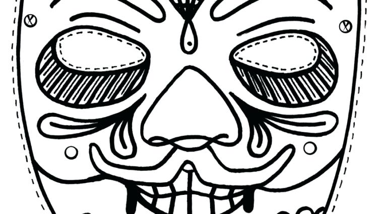 750x425 African Mask Coloring Pages Masks Coloring Pages Batman Mask