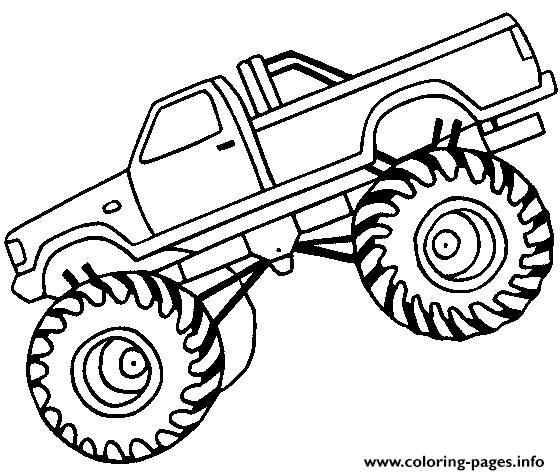 560x475 Nice Design Monster Truck Coloring Pages Batman Bigfoot Big Cool