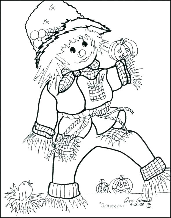 590x752 Scarecrow Coloring Pages Scarecrow Coloring Page Lego Scarecrow