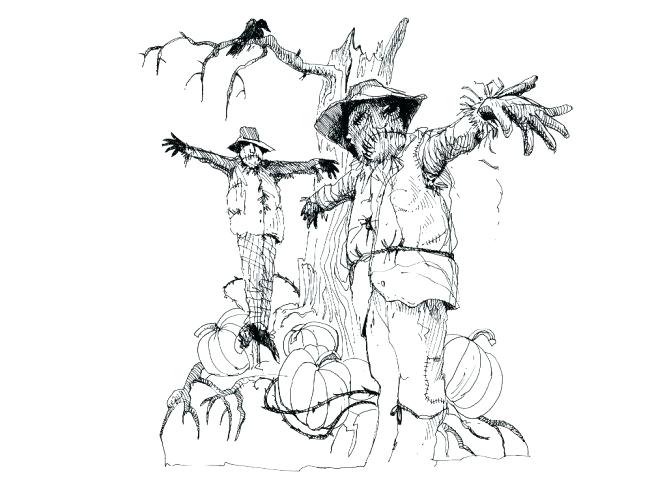 667x500 Batman Scarecrow Coloring Pages