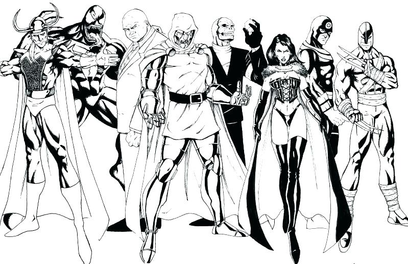 799x517 Batman Villains Coloring Pages