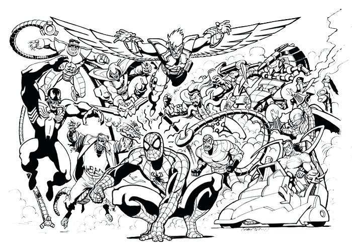 700x500 Batman Villains Coloring Pages
