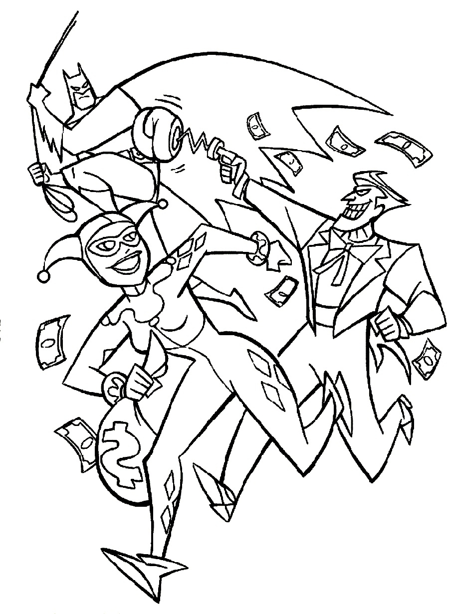 Batman Vs Joker Coloring Pages