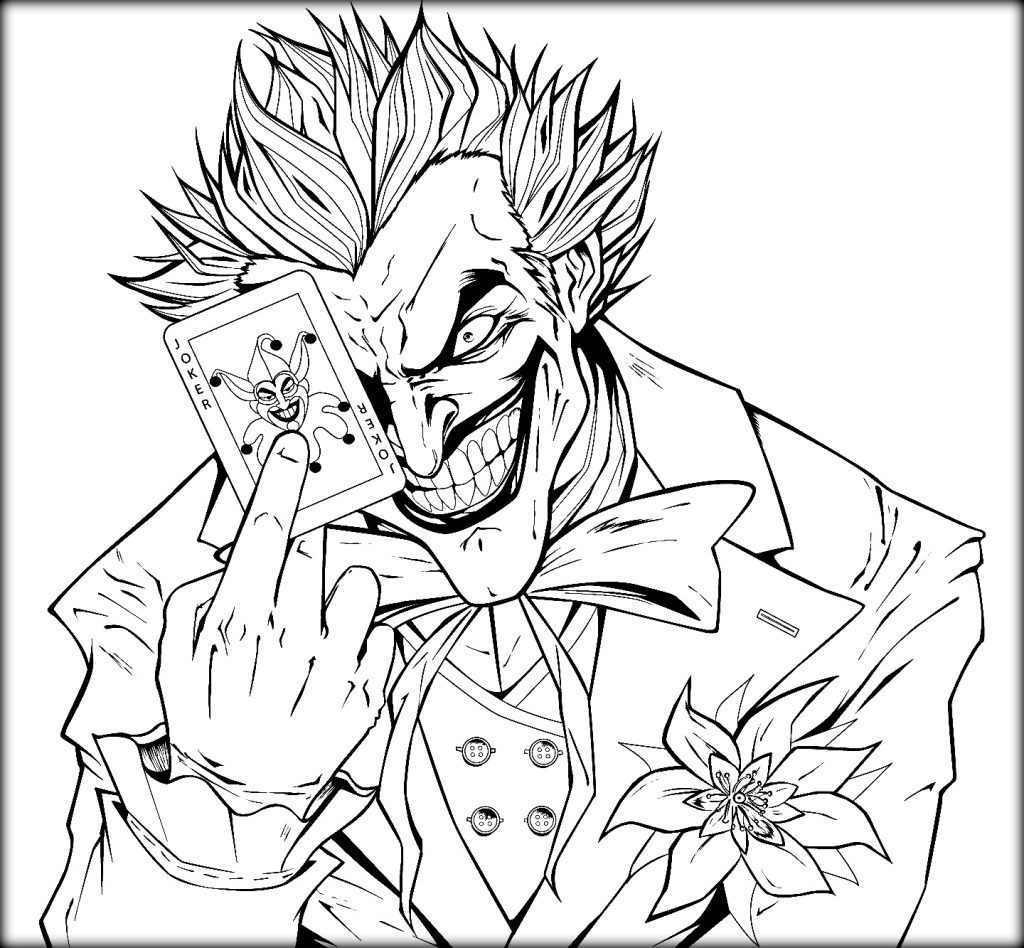 1024x948 Innovation Ideas Joker Coloring Pages Color Zini