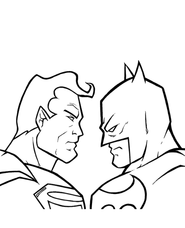 600x740 Batman Vs Superman Coloring Pages 8