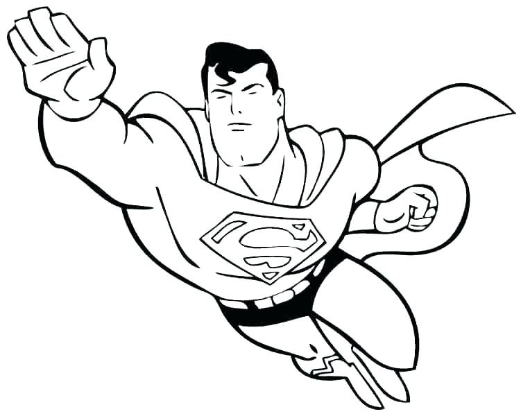 751x600 Printable Superman Coloring Pages Superman Color Superman Color