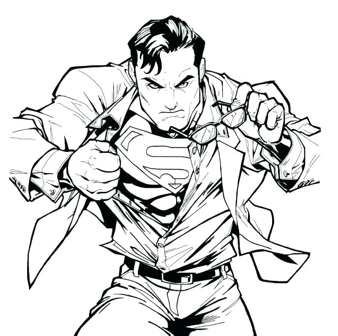687x683 Superman Coloring Pages Superman Batman Vs Superman Superman