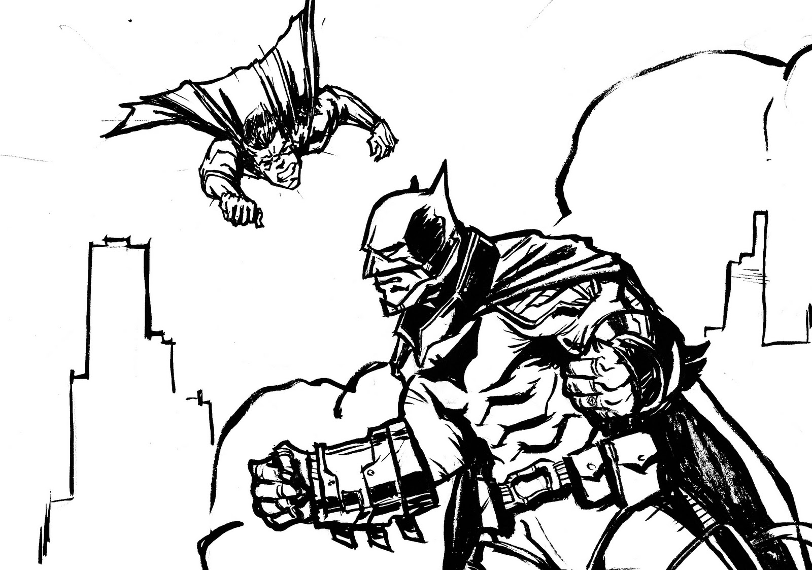 1600x1123 Unlimited Batman Vs Superman Coloring Pages 3