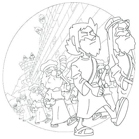474x474 Coloring Pages And Coloring Books. Joshua Fought The Battle