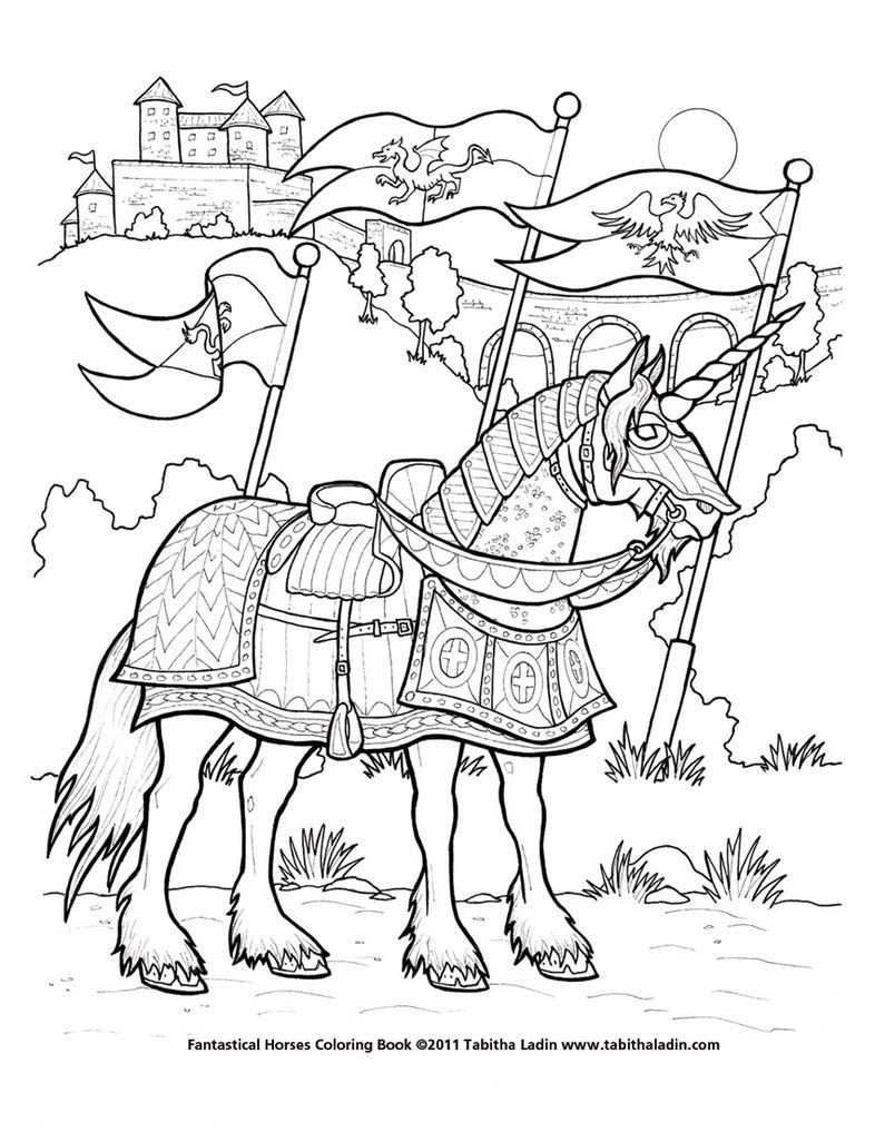 786x1017 Battle Unicorn Coloring Page By Tablynn On Coloring