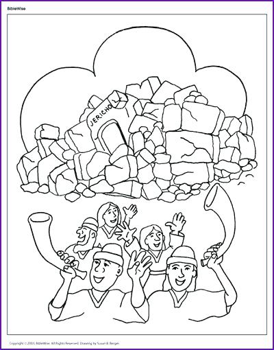 400x510 Joshua Fought The Battle Of Jericho Coloring Page