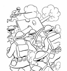 236x250 Armed Forces Day Coloring Page Us Army World War I Battlefield