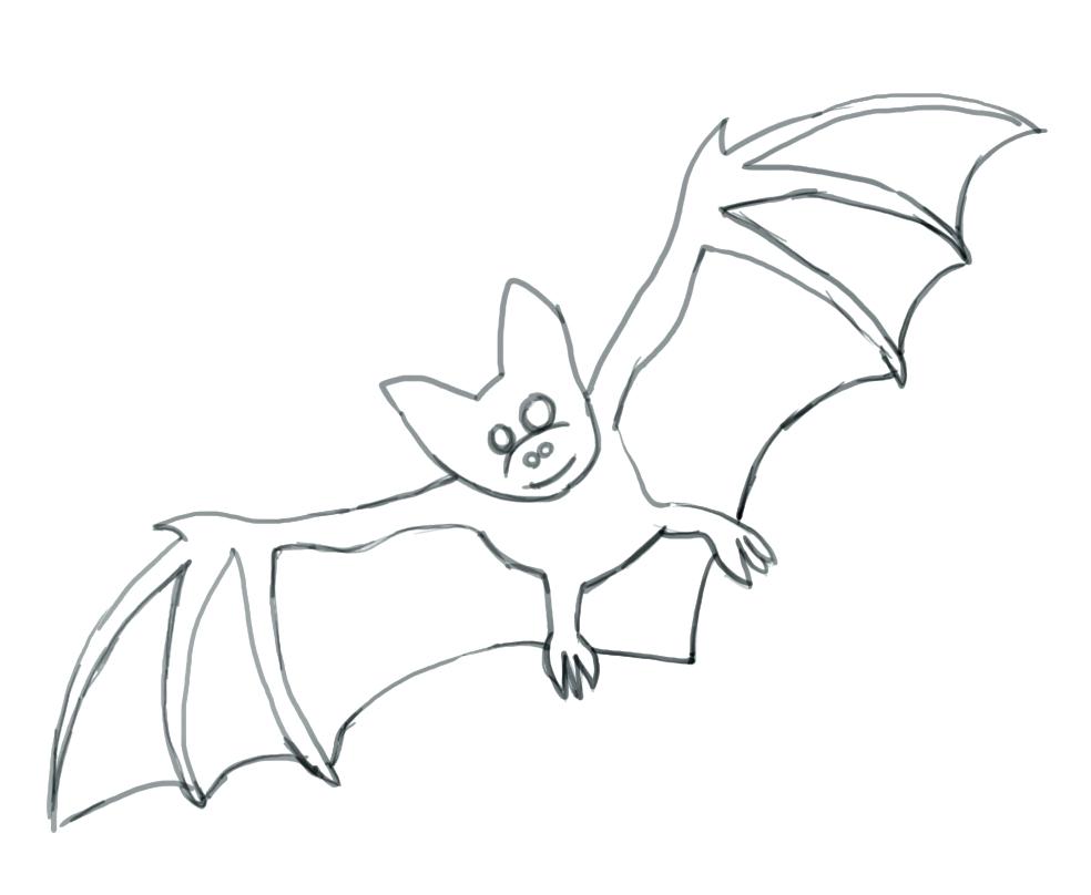 984x808 Coloring Pages Bats Printable Halloween Free Bat For Kids Batman