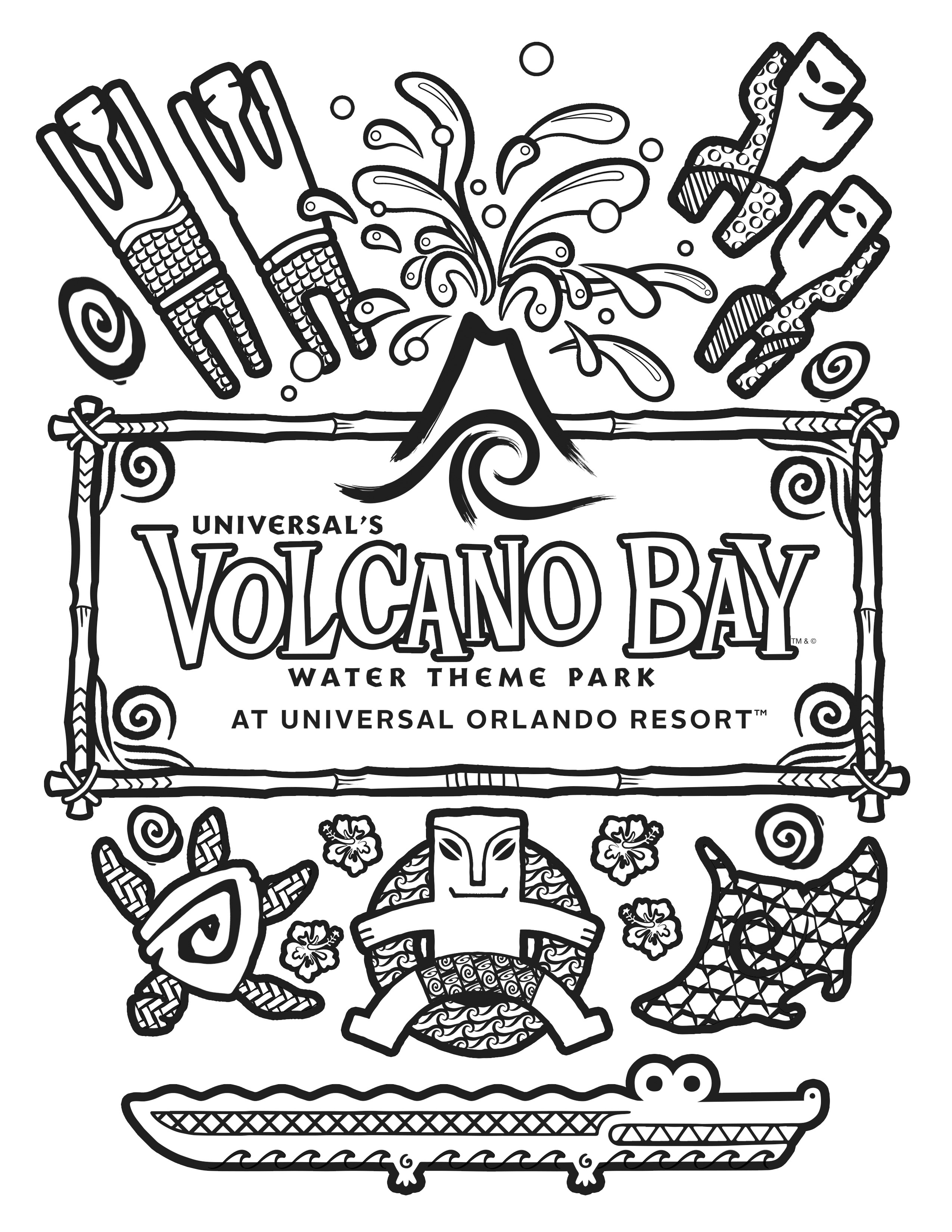 2550x3300 Universal Orlando Close Up Coloring Pages For Universal'S